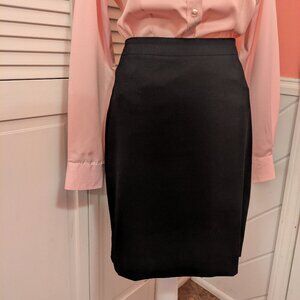 J. Crew Classic Black Pencil Skirt 2P - EUC